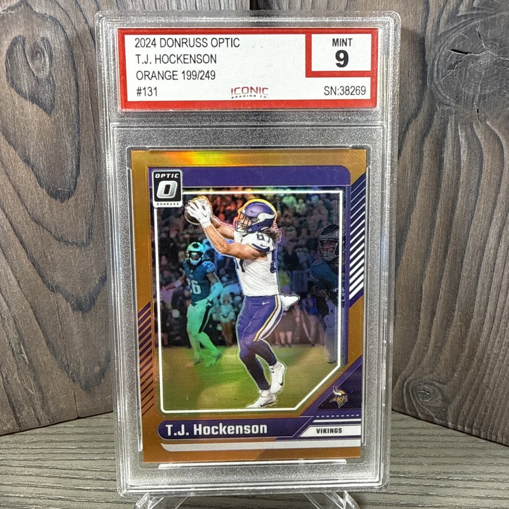 2024 PANINI DONRUSS OPTIC #131‎ TJ HOCKENSON ORANGE SCOPE Iconic. 9